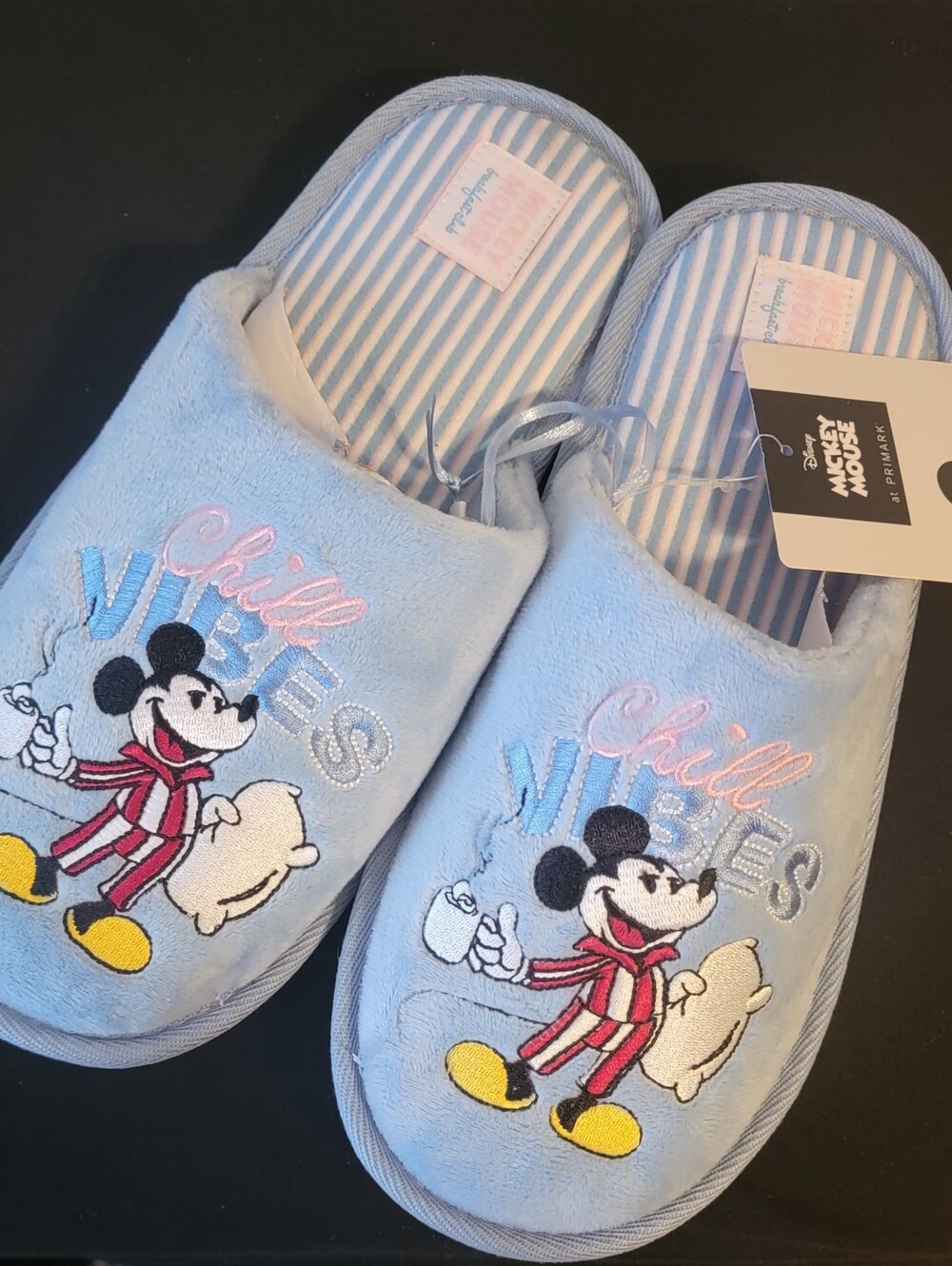 NWT! Disney Mickey Mouse Coffee Cozy Slippers Size 9 Size 10 Women